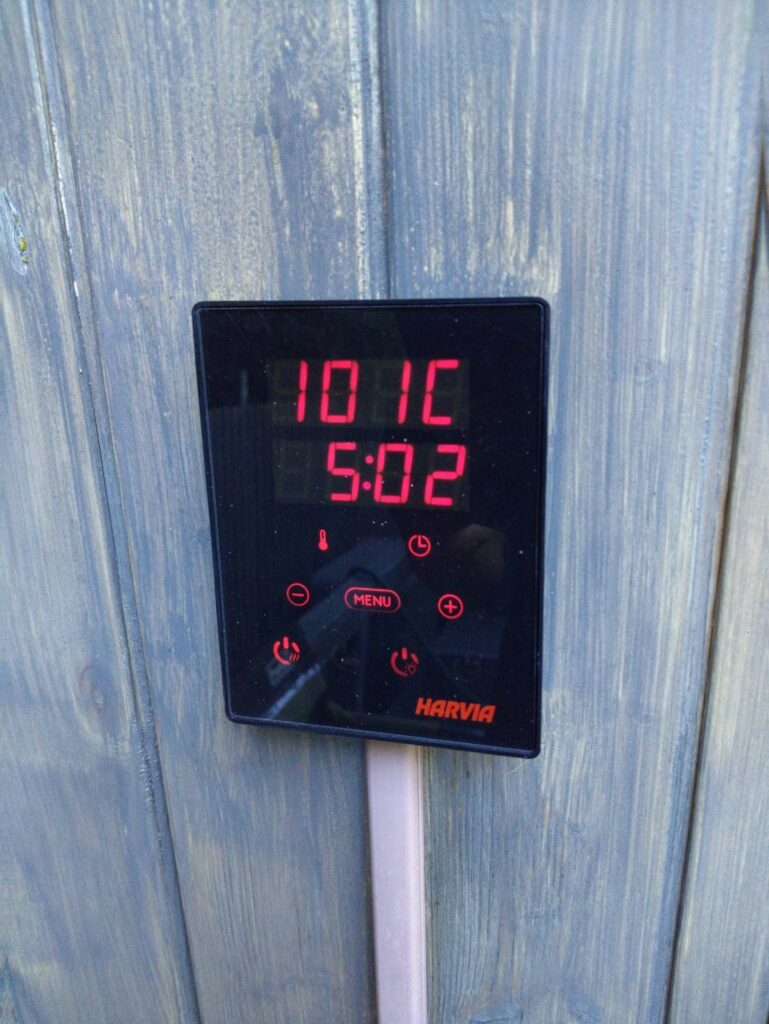 HARVIAの操作パネル 室温101℃